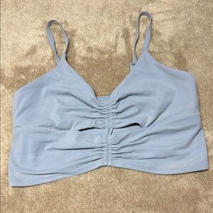 Athleta Powder Blue Ruched Cutout Cami